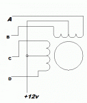 Схема автономного контроллера для проверки шагового двигателя