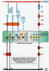 Схема электрооборудования автомобиля Daewoo Lanos (цветная)