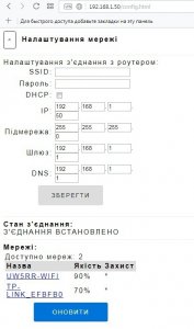 WIFI часы с метеостанцией на ESP8266 и матричном индикаторе на MAX7219 WEB интерфейс  (Русская и Украинская версии)